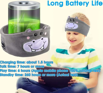 Animal Sleep Headphones — Wireless Bluetooth Sleep Mask